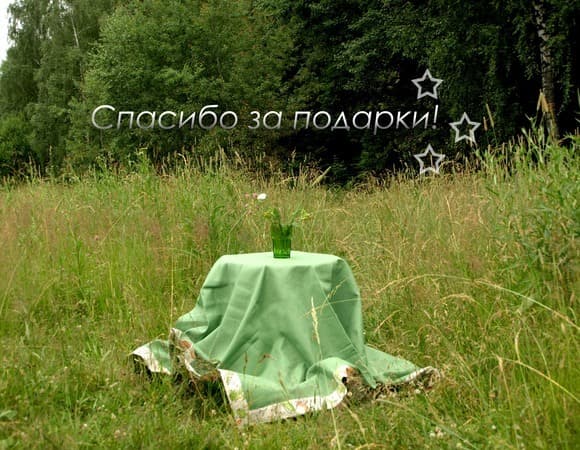 Со словами благодарности!