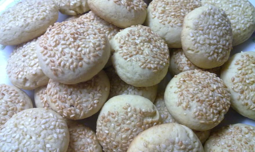Печенье домашнее с кунжутом