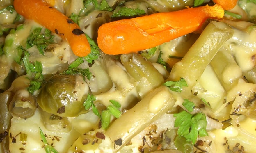 Запеканка овощная с мясом