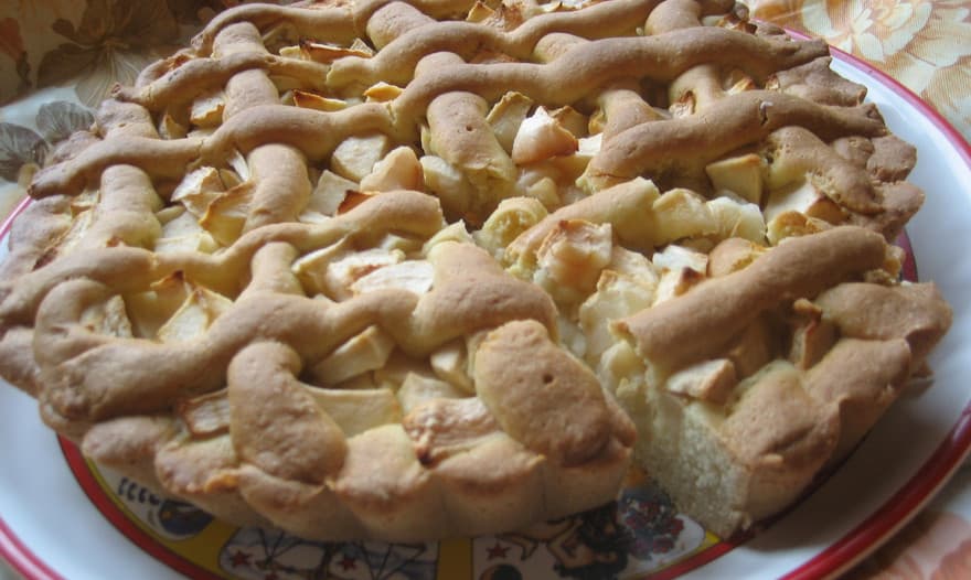 Яблочный пирог "Легкий"