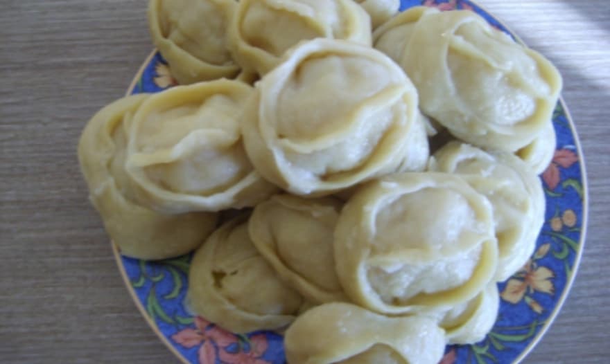 Манты с картофелем