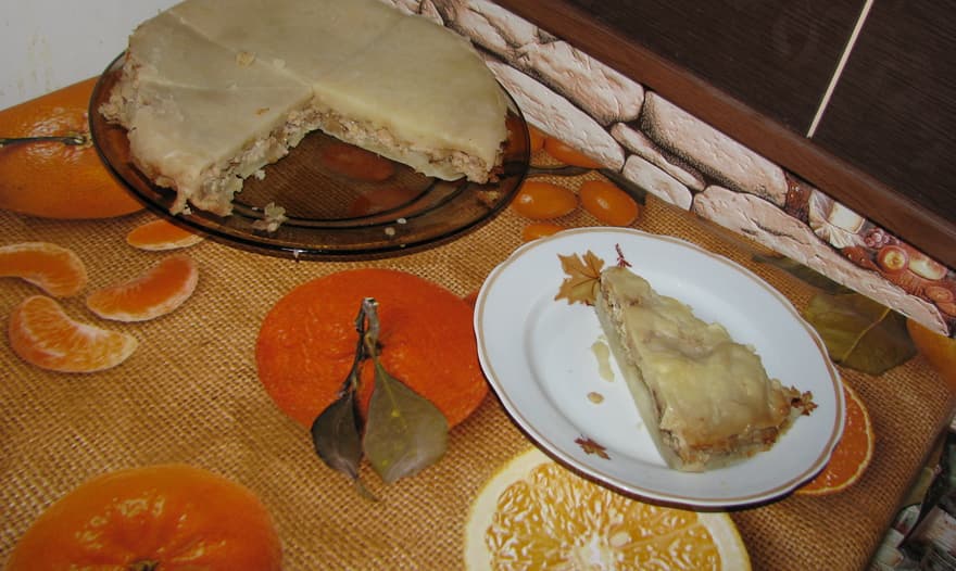 Картофельная запеканка с кальмарами