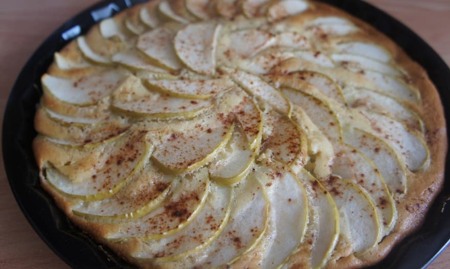 Яблочный пирог с маскарпоне 