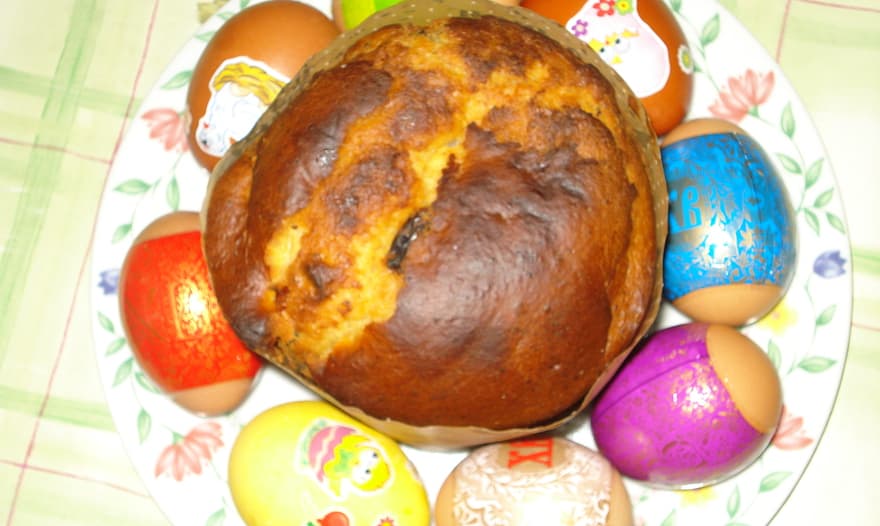 Творожный кулич с шоколадной глазурью