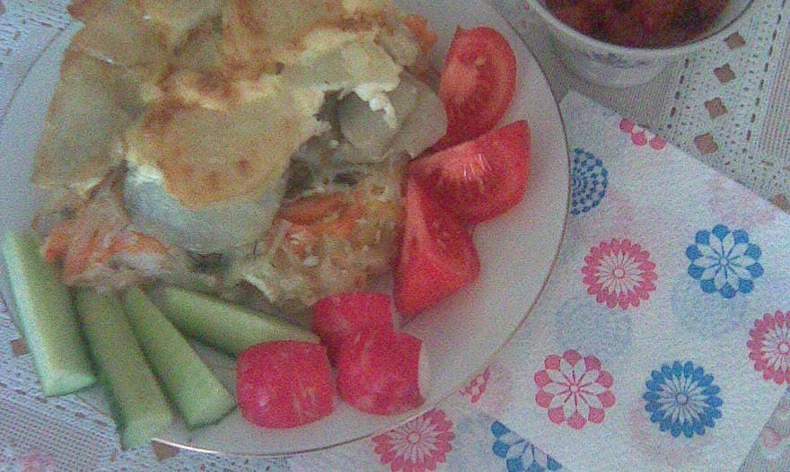 Рыба, запеченная с картошкой