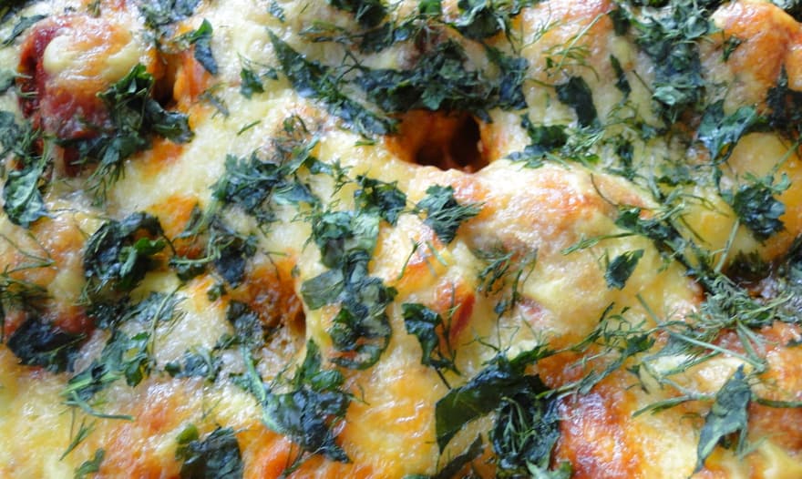 Куриные полпетты под сальсой и бешамель (Le polpette con la salsa &amp; besciamella)