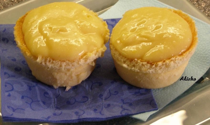 Лаймовый пудинг с лимонным кёрдом