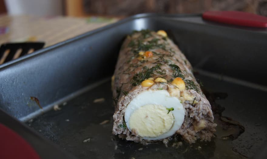 Быстрый мясной рулет!)