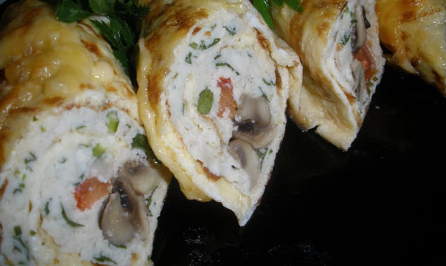 Бризольки с курицей и грибами