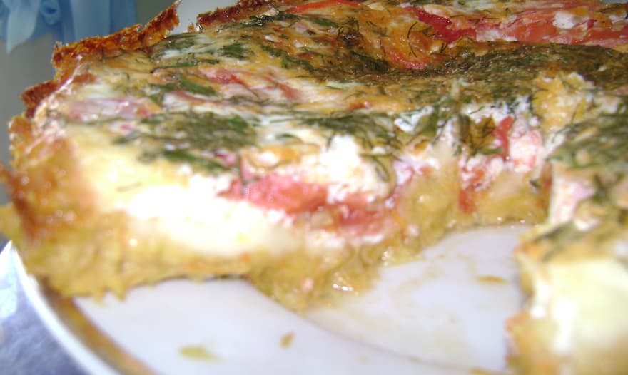 Овощной киш (без теста)