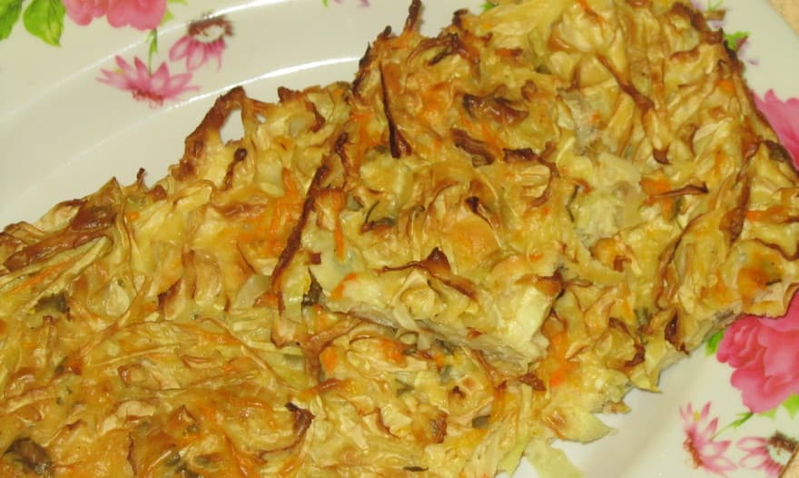 Капустный пирог,быстро и вкусно
