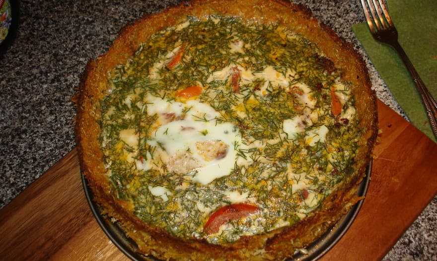 Овощной киш (без теста)