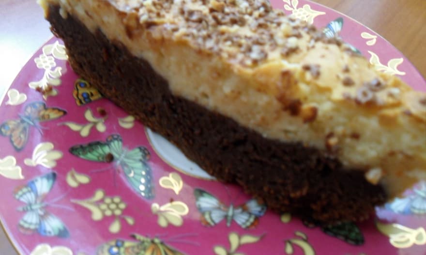 Великолепный дуэт: брауни+чизкейк