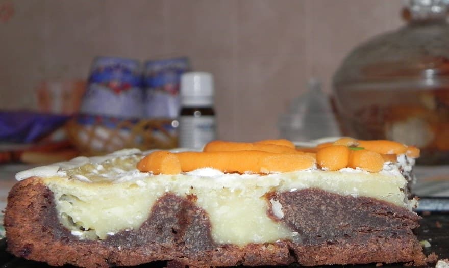 Великолепный дуэт: брауни+чизкейк