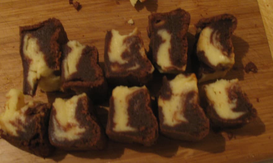 Великолепный дуэт: брауни+чизкейк
