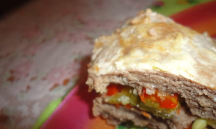Мясной батон " светофор"
