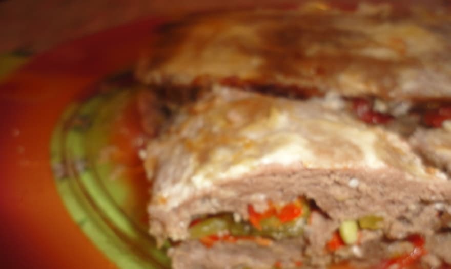 Мясной батон " светофор"