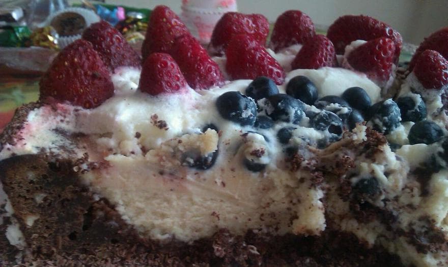 Великолепный дуэт: брауни+чизкейк