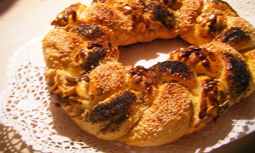 Итальянская пасхальная коса с начинкой