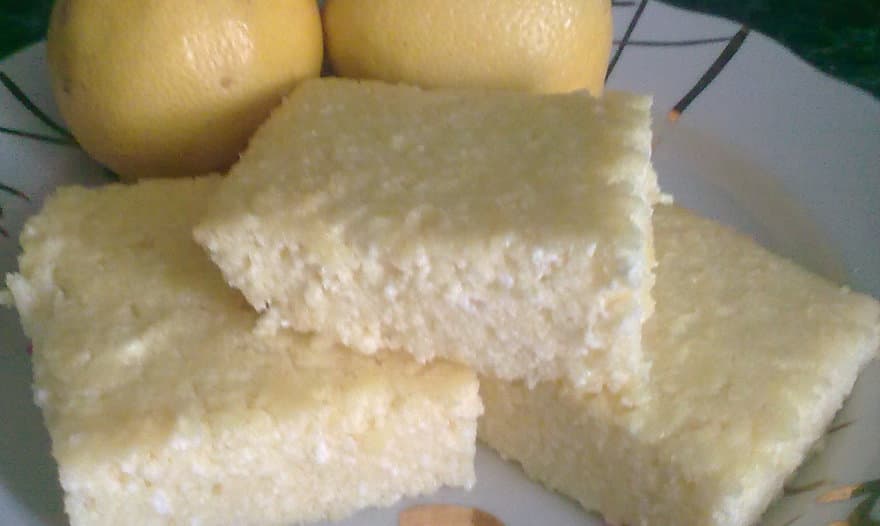 Творожник лимонный (без муки)