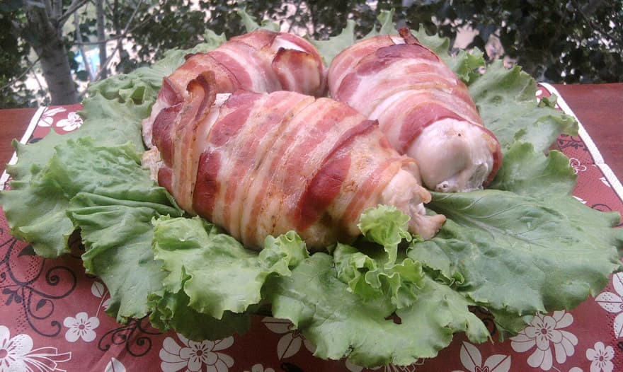 Куриные грудки, фаршированные грибами