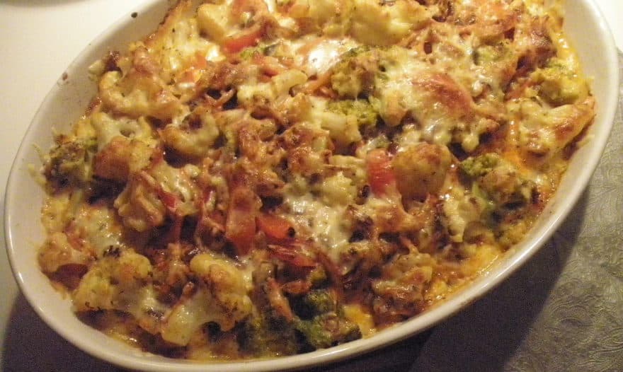 Капустная запеканка с сыром