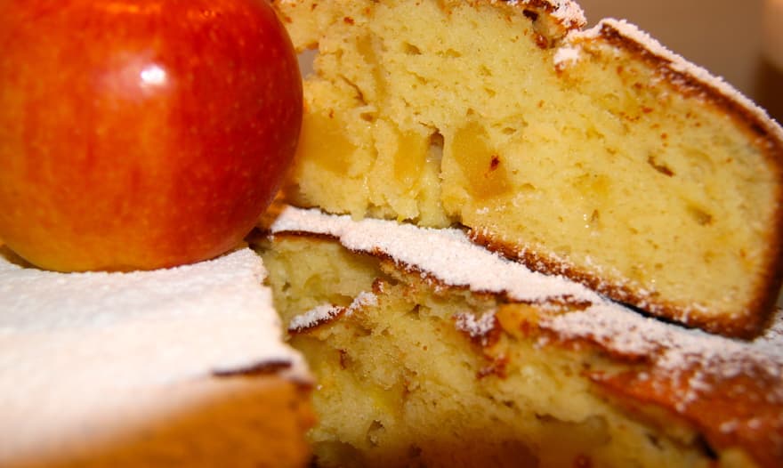 Яблочный пирог с маскарпоне