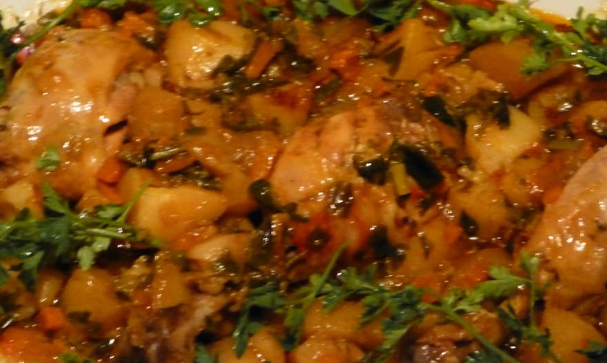 Куриные ножки в картофельном соку