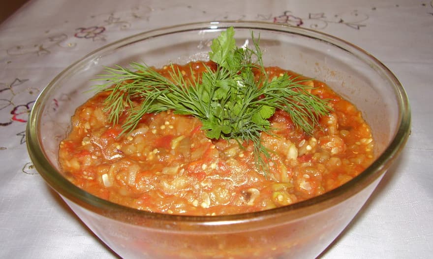 Икра из печеных овощей
