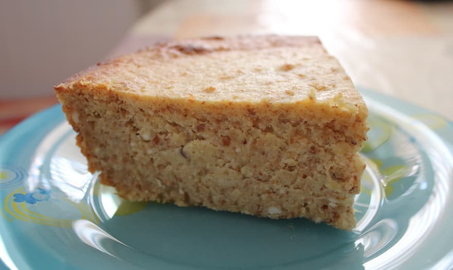 Миндальный пирог с творогом