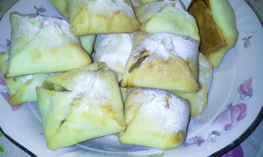 Конвертики с карамельными яблочками