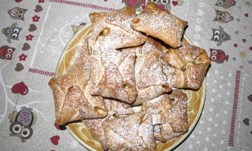 Конвертики с карамельными яблочками