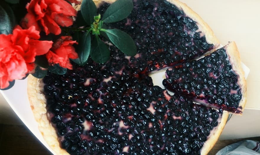 Пирог с черникой на сметане (объеденье)