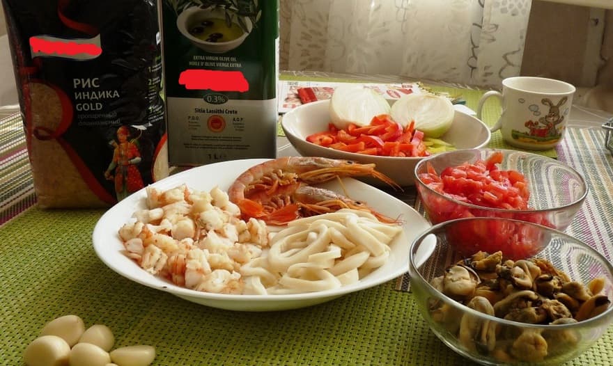 Паэлья с морепродуктами