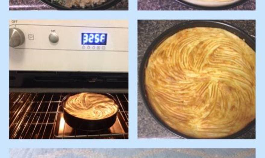 Картофельная запеканка с курицей