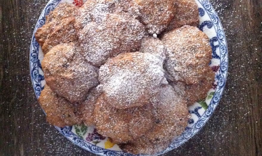 Шоколадное печенье с грецкими орехами 