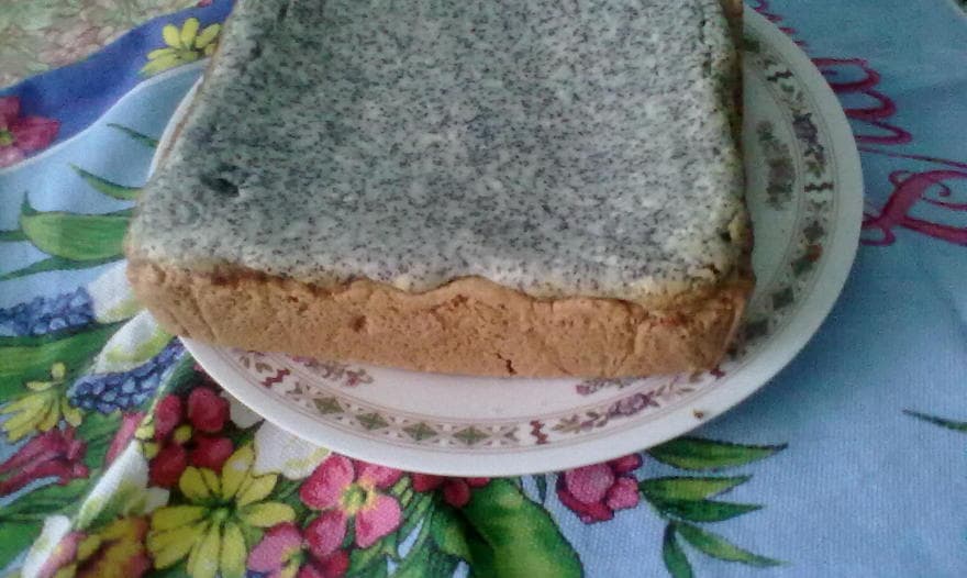 Творожный пирог с маком