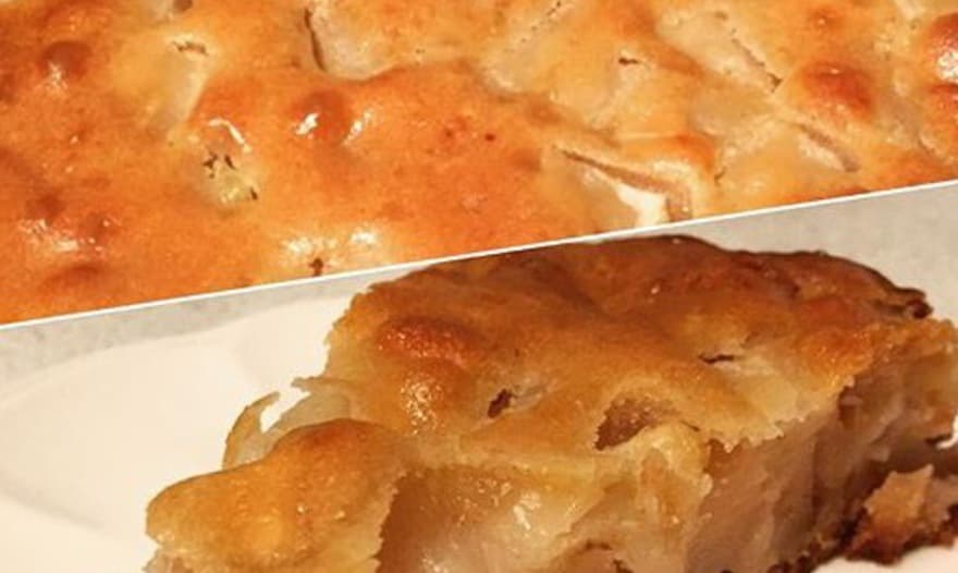 Ароматный пирог с грушами, медом и миндалем (постный)