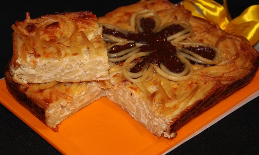 Сладкая запеканка из макарон