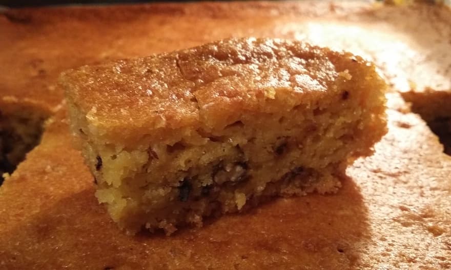 Пирог из тыквы с грецкими орехами 