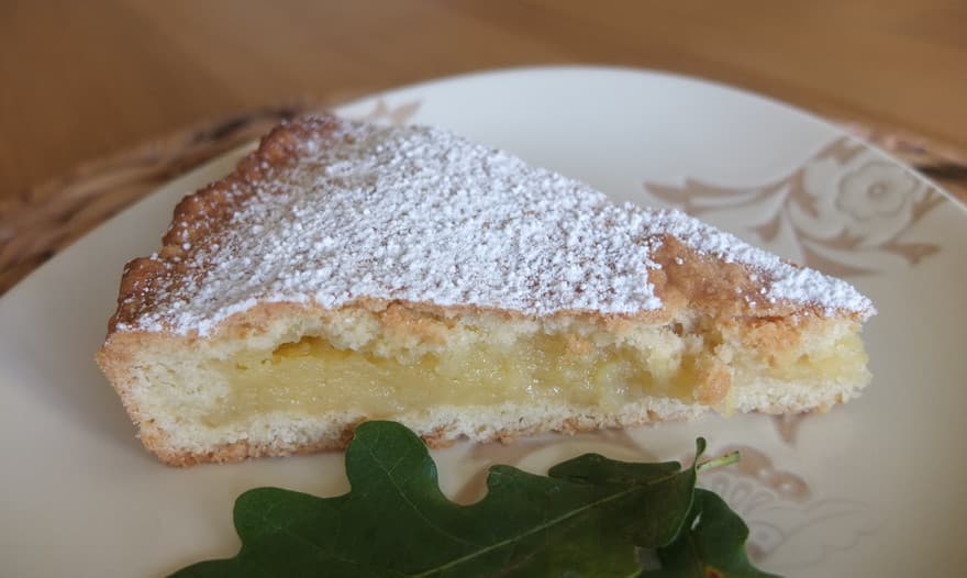 Песочный пирог с лимонным кремом