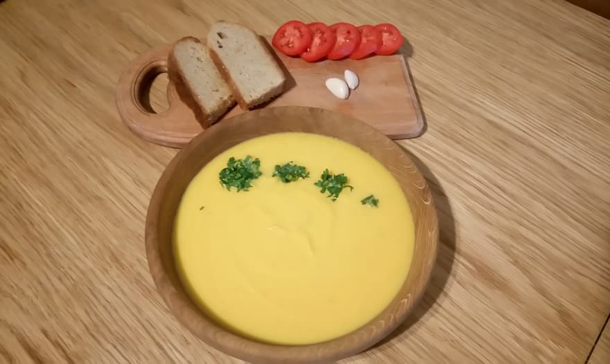 Тыквенный суп с карри