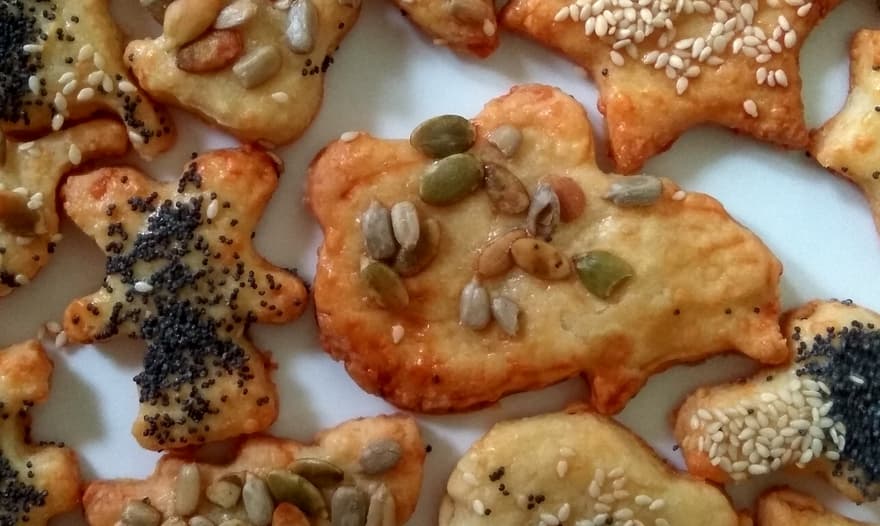 Хрустящее сырное печенье