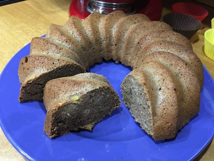 Ромовый пирог с бананами из цельнозерновой муки