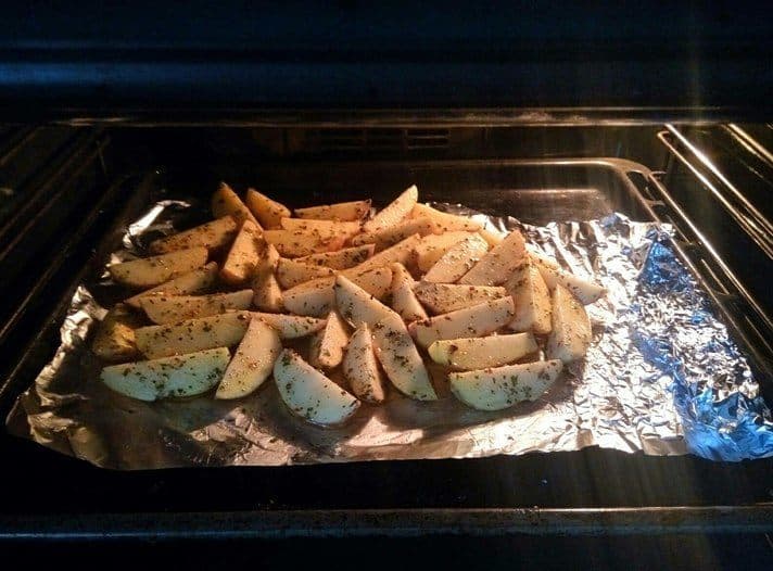 Картошка по-деревенски c грибами
