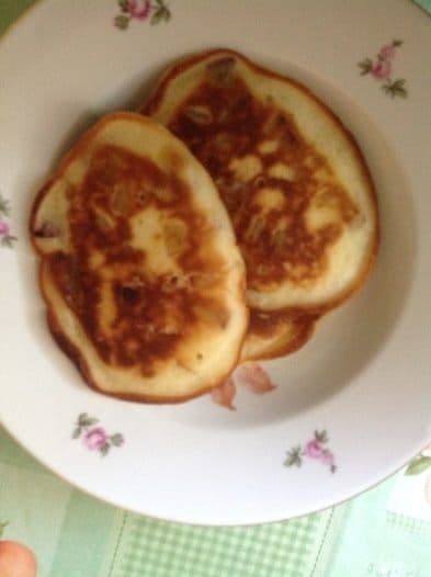 Панкейки с нектаринами