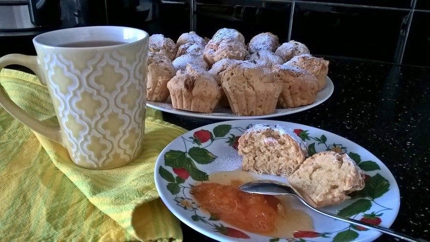 Марципановые маффины с курагой 