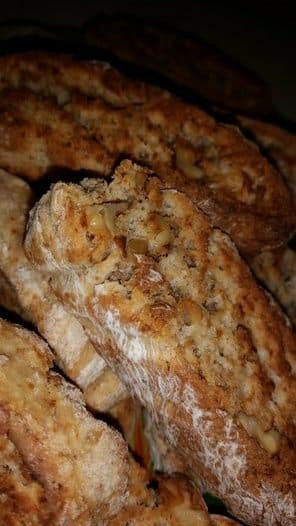 Банановое печенье-бискотти 