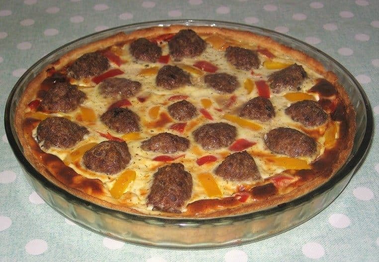 Тарт с мясными фрикадельками