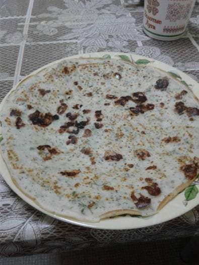 Творожные блины с зеленью